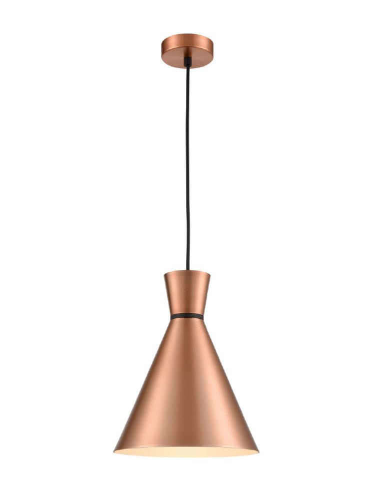 Kitchen Island Pendant Lights | Satin Copper Cone Pendant
