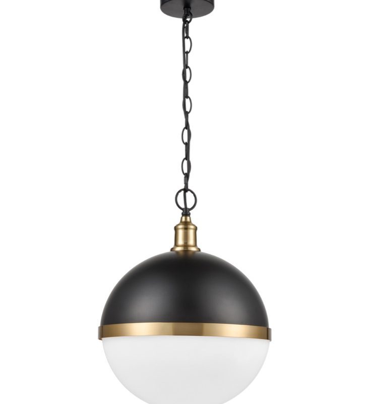 Sphere pendant Black gold