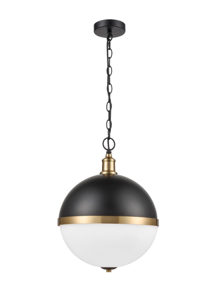 Sphere pendant Black gold