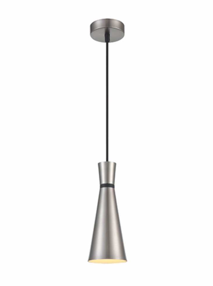 Slim single pendant Satin nickel