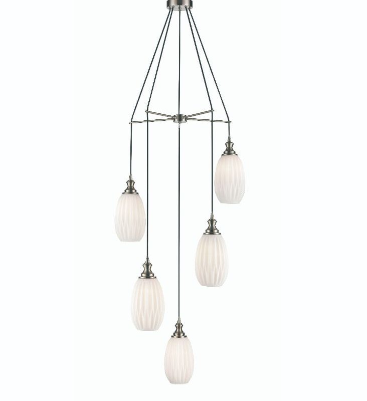 Stairwell Lighting | 5 Light Spreader Ceiling Pendant