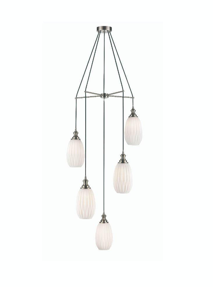 Stairwell Lighting | 5 Light Spreader Ceiling Pendant