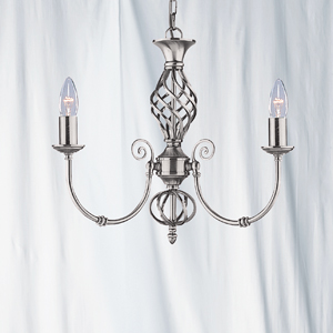 9144893 Twist 3 LT Ceiling Light Pendant Satin Nickel