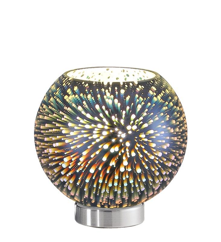 Franklite TL993 Vision Table Lamp Chrome & Glass