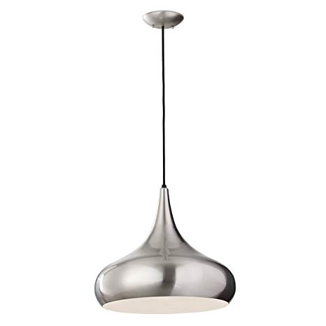 Bell shaped Brushed Steel Pendant