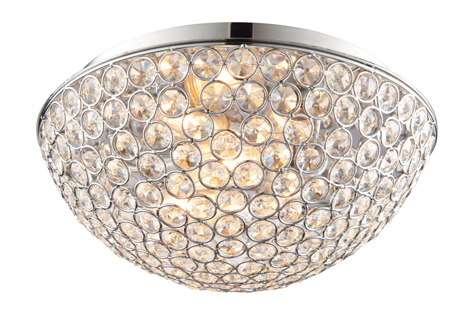 Clyde Bathroom Ceiling Light Chrome IP 44