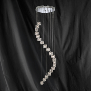 Led Pendant Light | Ice Cube Spiral Pendant