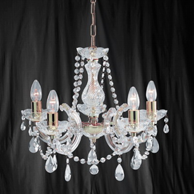 916995 Maria 5 Light Polished Brass Chandelier