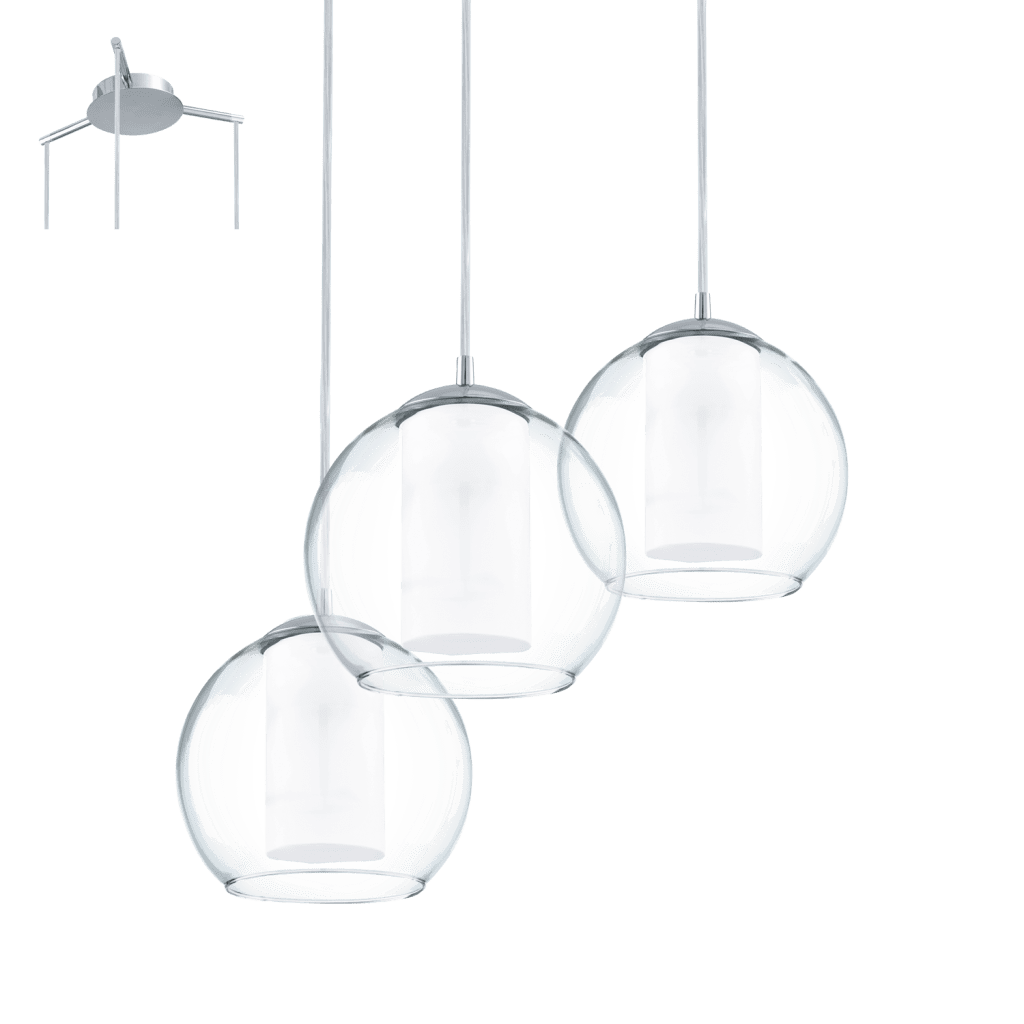Bolls Triple Pendant Polished Chrome