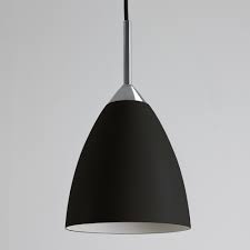 Matt Black Single Pendant 170mm