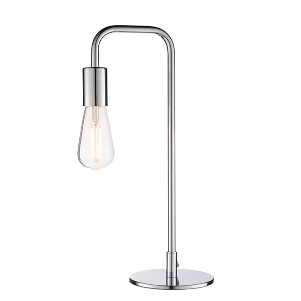 modern chrome table lamp | polished chrome table lamps