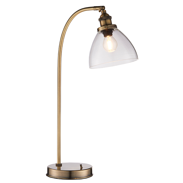 Aged Brass Task Table Lamp | Reading Table Lamps