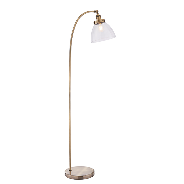 Aged Brass Task Floor Lamp | Brass Floor Lamps