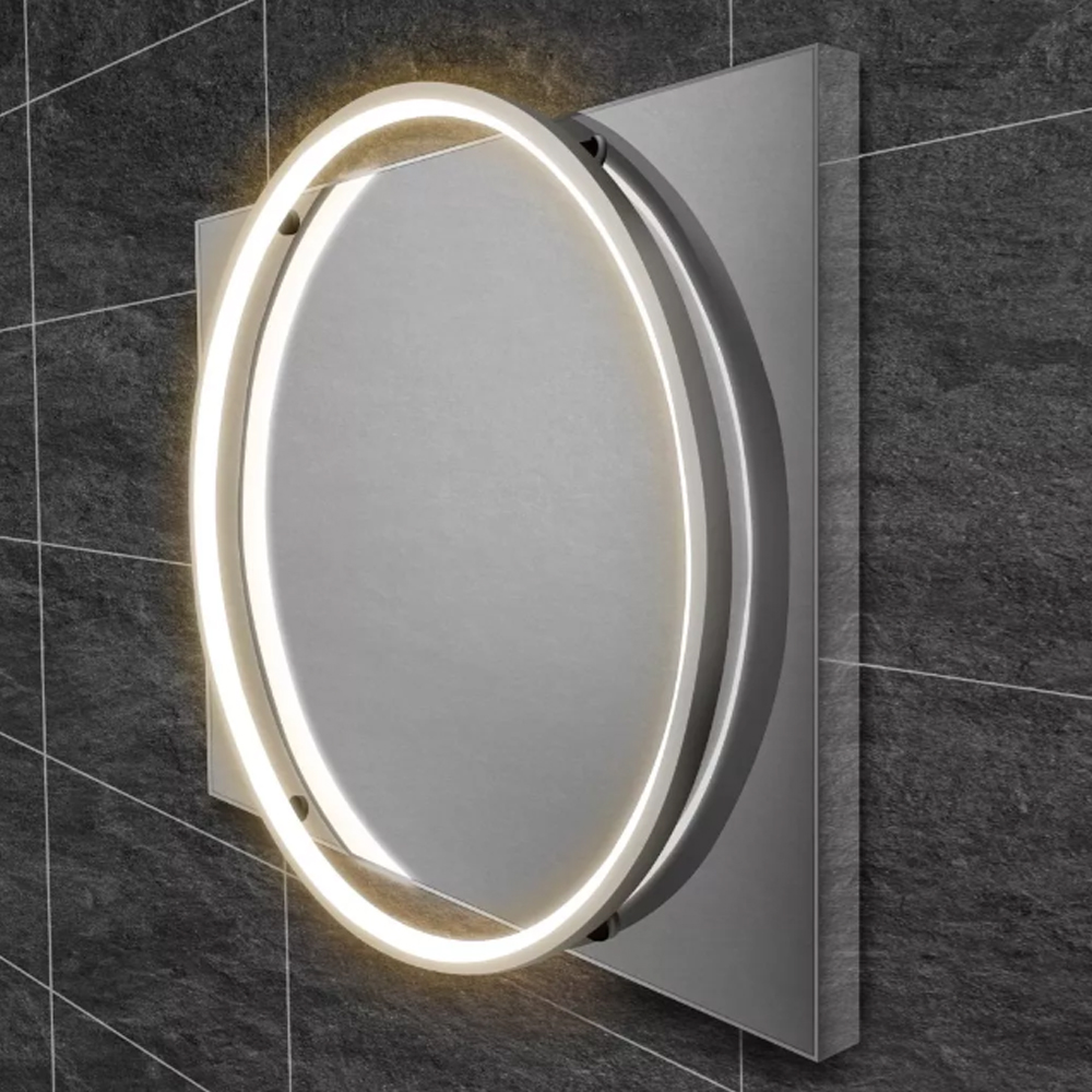 HIB SOLAS 50 79510500 Bathroom Mirror 70 X 50cm Chrome Trim - Image 2