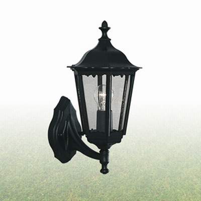 9182530BK Allan Outdoor Wall Light Black