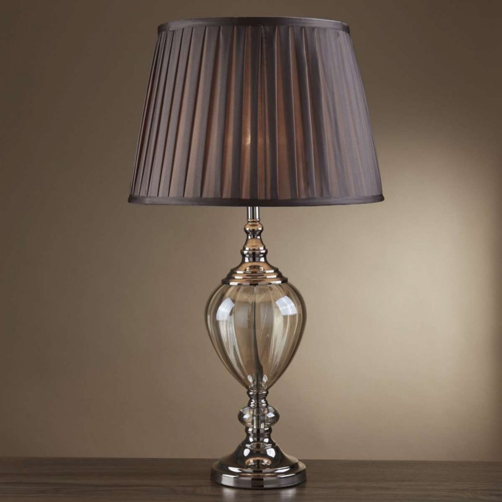 Amber Glass Table Lamp | contemporary Table Lamp