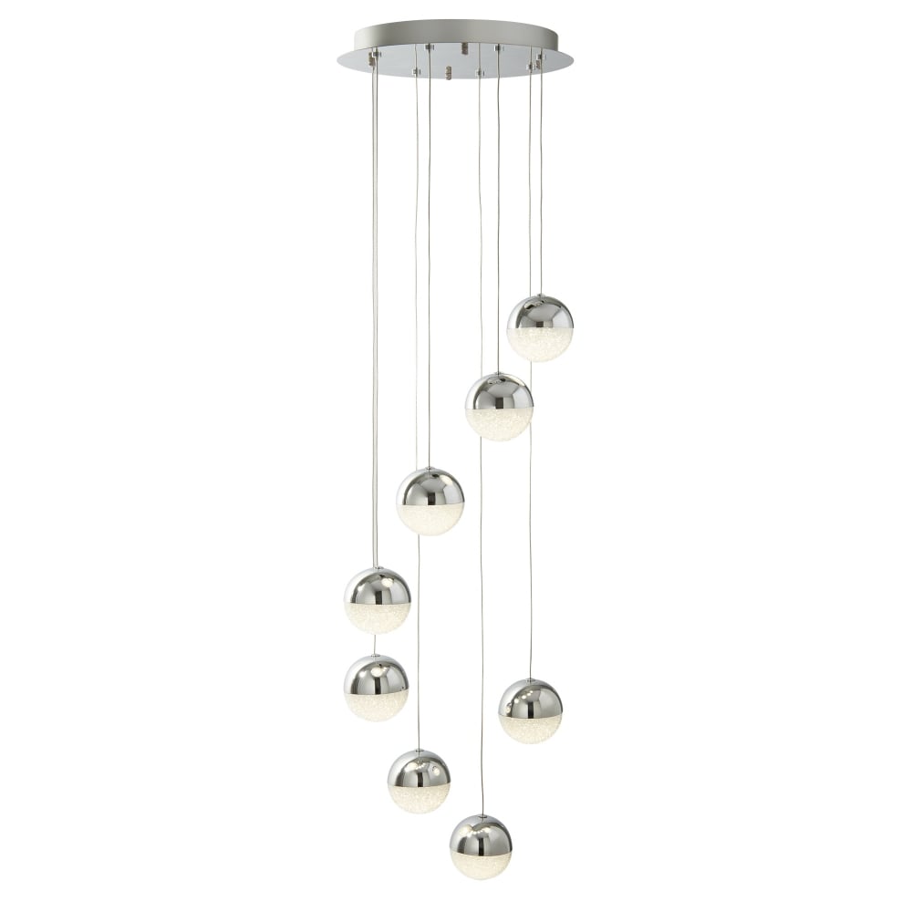8lt Cluster Pendant Chrome | LED Pendant Light