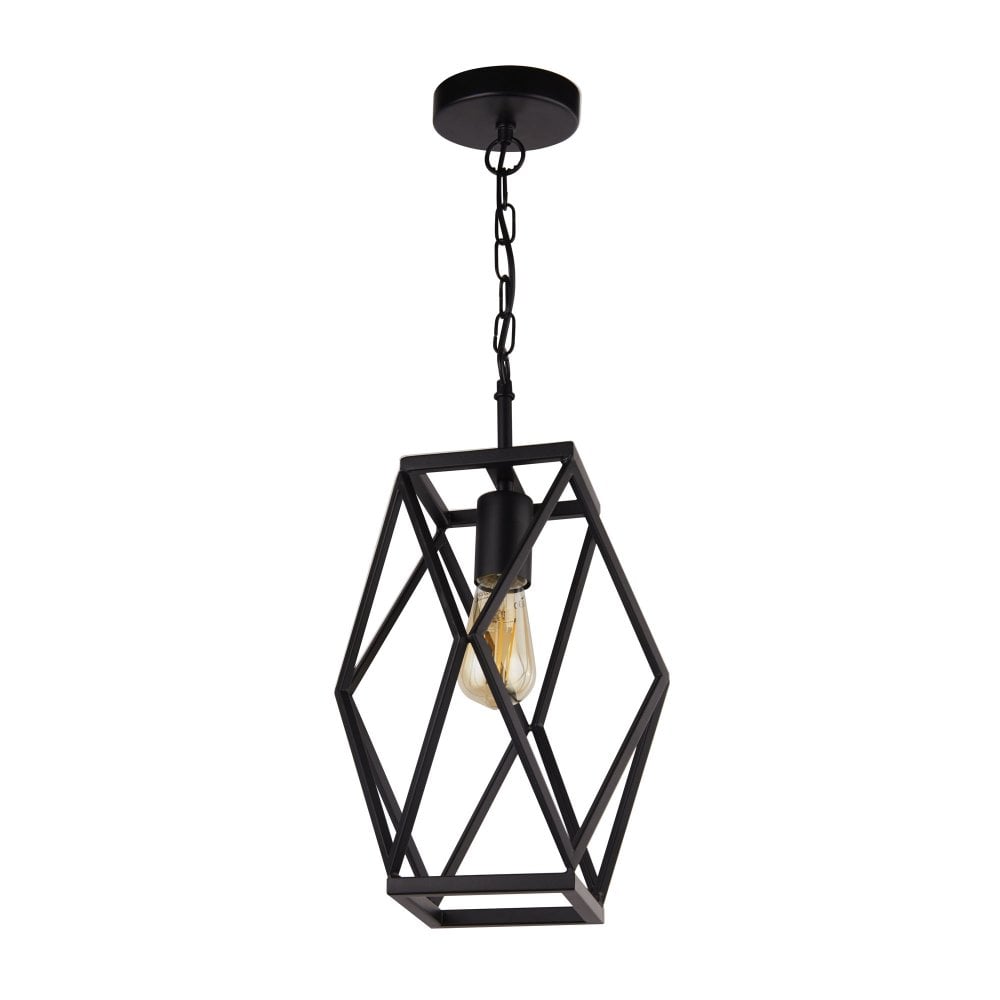 Single Matt Black Lantern
