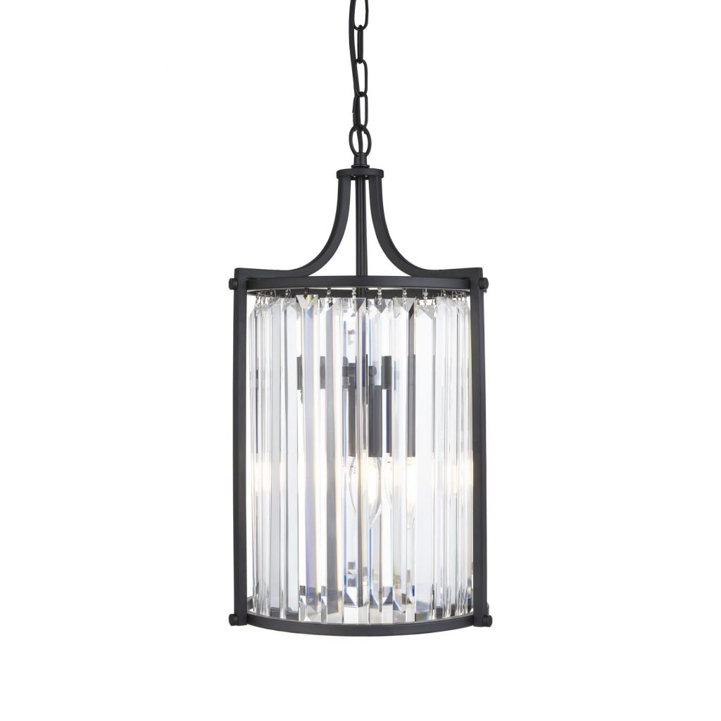 Matt Black 2 Light Pendant