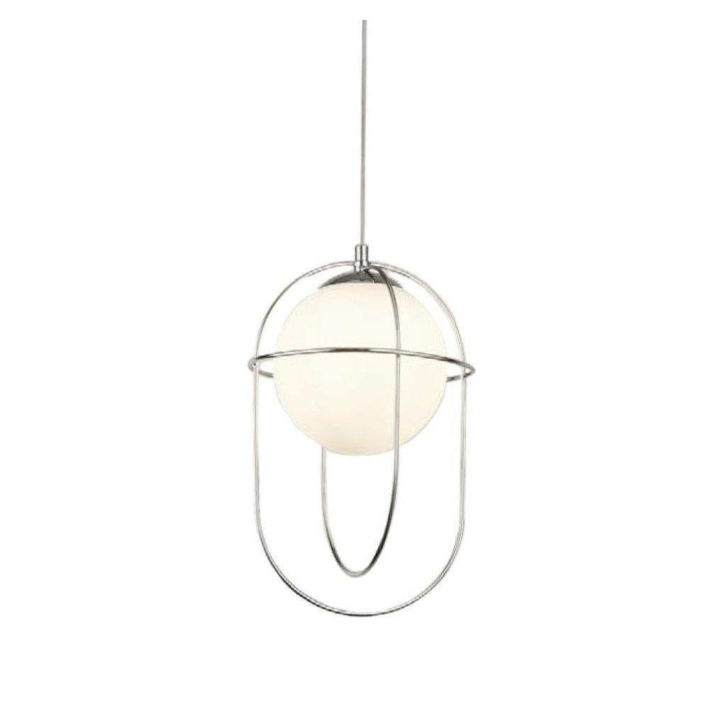 Single Chrome Pendant Light