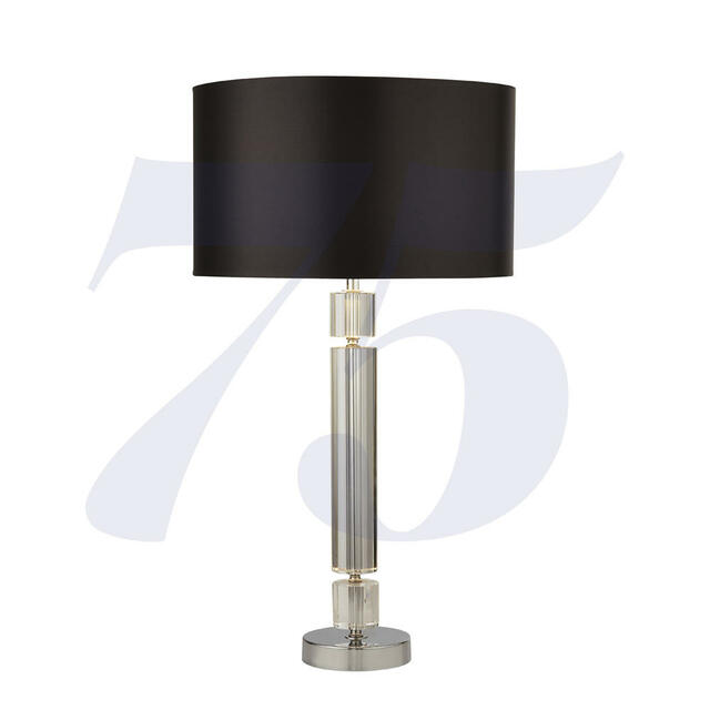 Chrome & Black Table Lamp | Modern Table Lamps