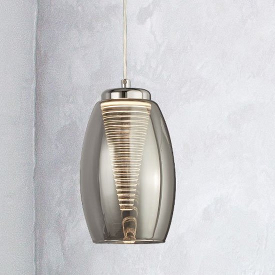 Kitchen Island Pendant Lights | Wirral Smoked Glass Pendant