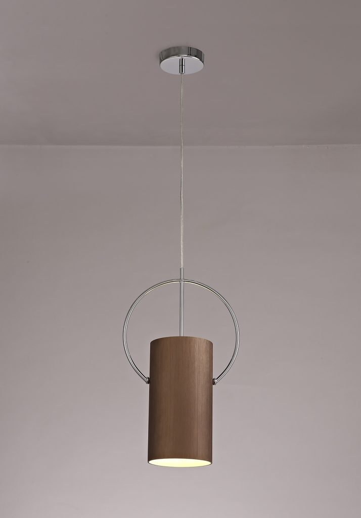 Single Pendant Coffee and Chrome