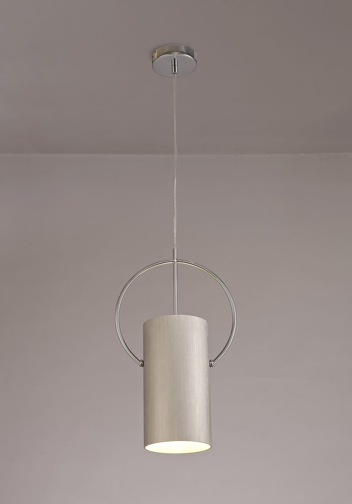 Single Pendant Satin Nickel