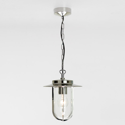 Polished Nickel Outdoor pendant
