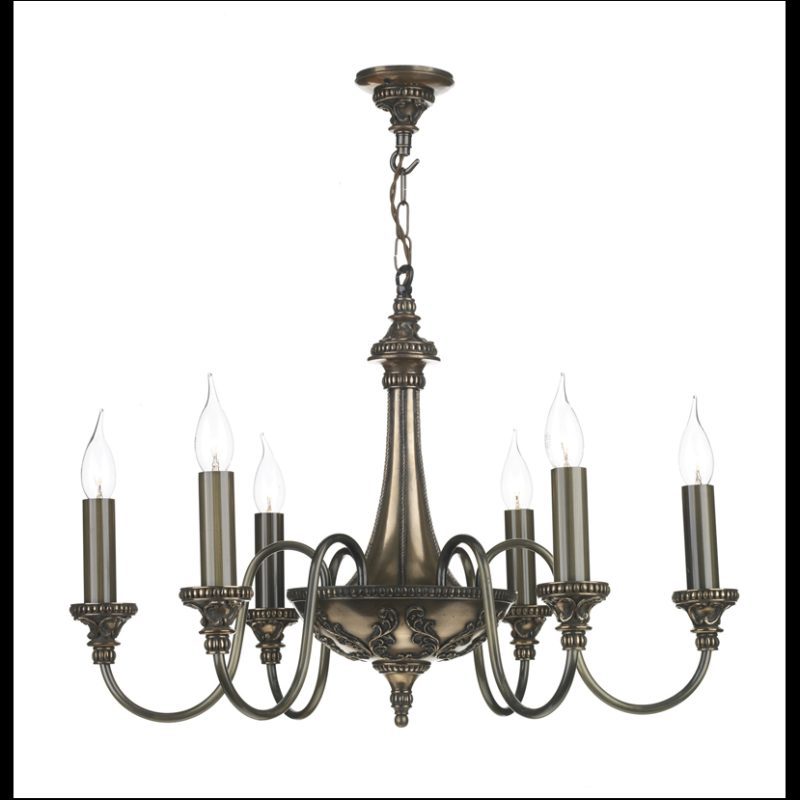 David Hunt BAI0663 Bailey 6 light Chandelier Bronze