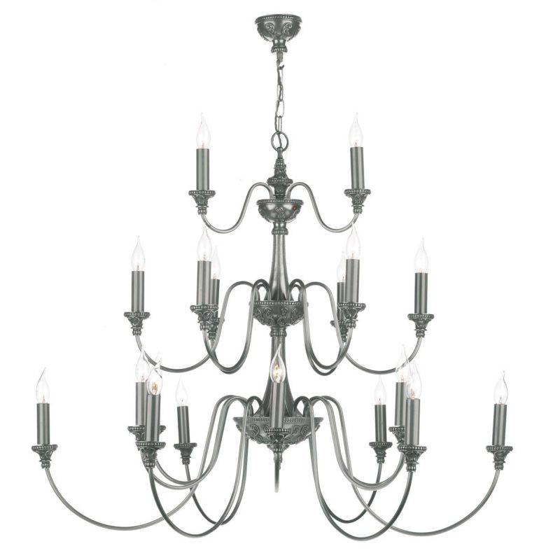 David Hunt BAI2167 Bailey 21 Light Pendant Pewter