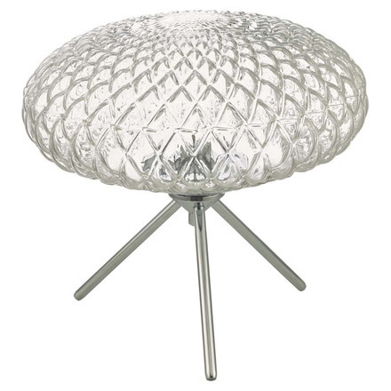 Tri Pod Large Table Lamp With Clear Glass