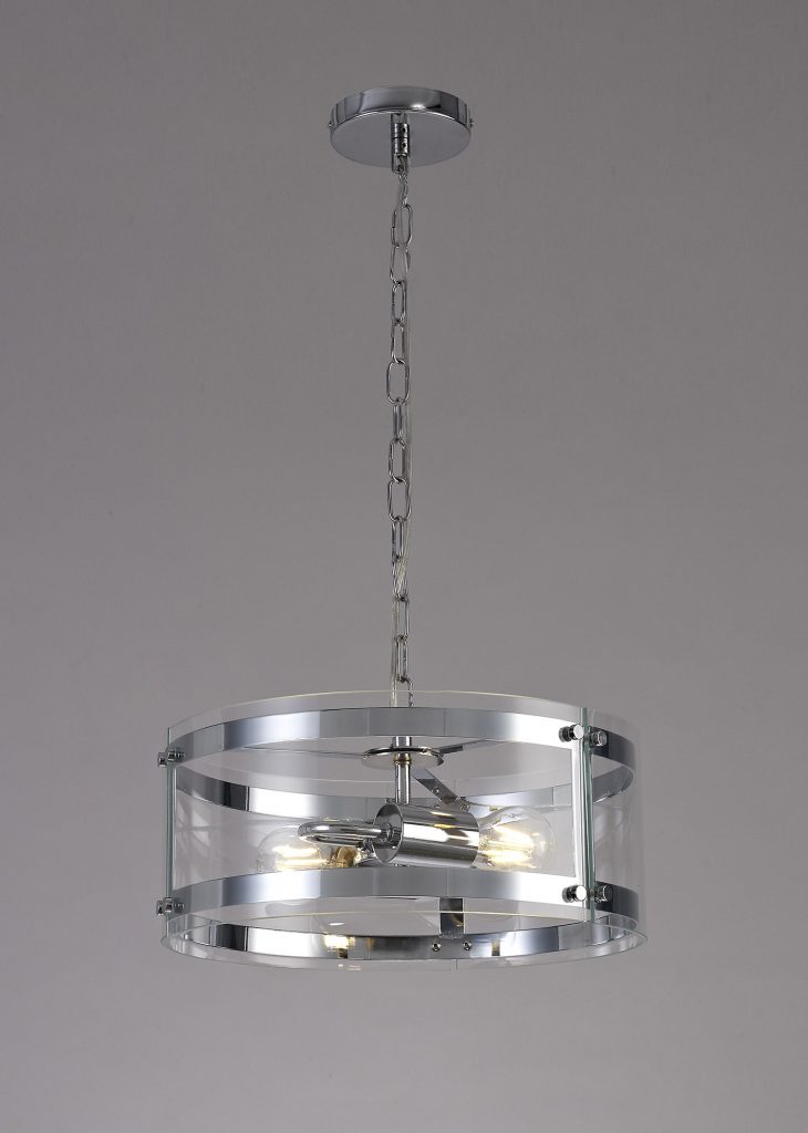 2 Light Lantern Chrome