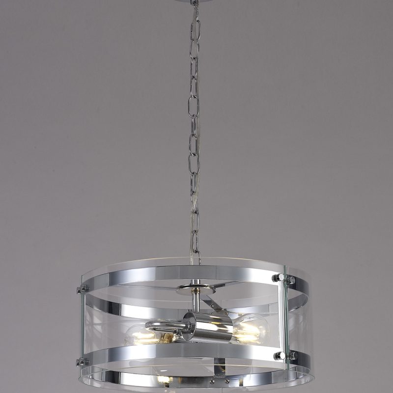 2 Light Lantern Chrome