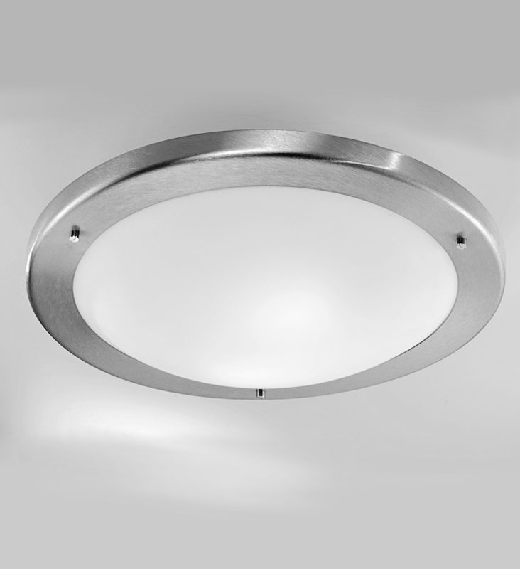 Franklite CF1221 Bathroom Ceiling Light Satin Nickel