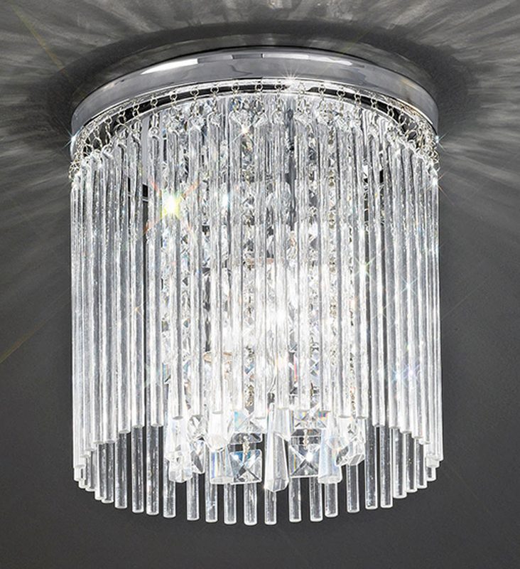 Franklite CF5723 Charisma 3 Light Crystal Ceiling Light