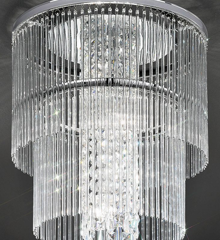 Franklite CF5725 Charisma 4 Light Crystal Ceiling Light
