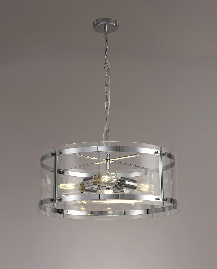 4 Light Lantern Chrome
