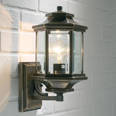 Antique Brass Outdoor Wall Light