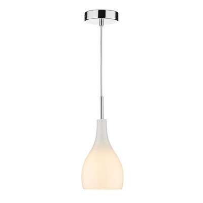 Kitchen Island Pendant Lights | Gloss White Ceiling Pendant
