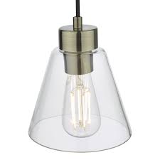 Kitchen Island Pendant Lights | Cone Glass Ceiling Pendant