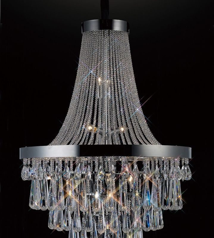 Diyas IL31430 Sophia 13 Light Chrome/Crystal
