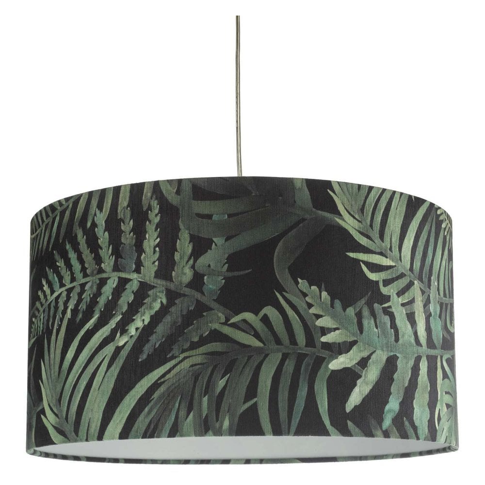 49cm Green Leaf Print Easy Fit Shade