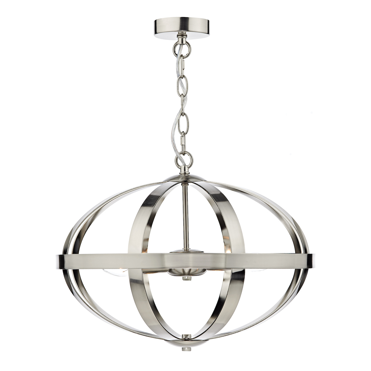DMYS100346 Myson 3 Light Pendant Satin chrome
