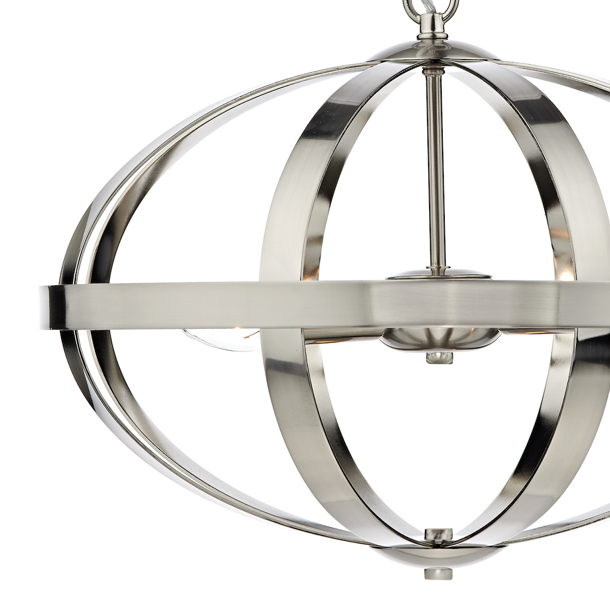 DMYS100346 Myson 3 Light Pendant Satin chrome - Image 3