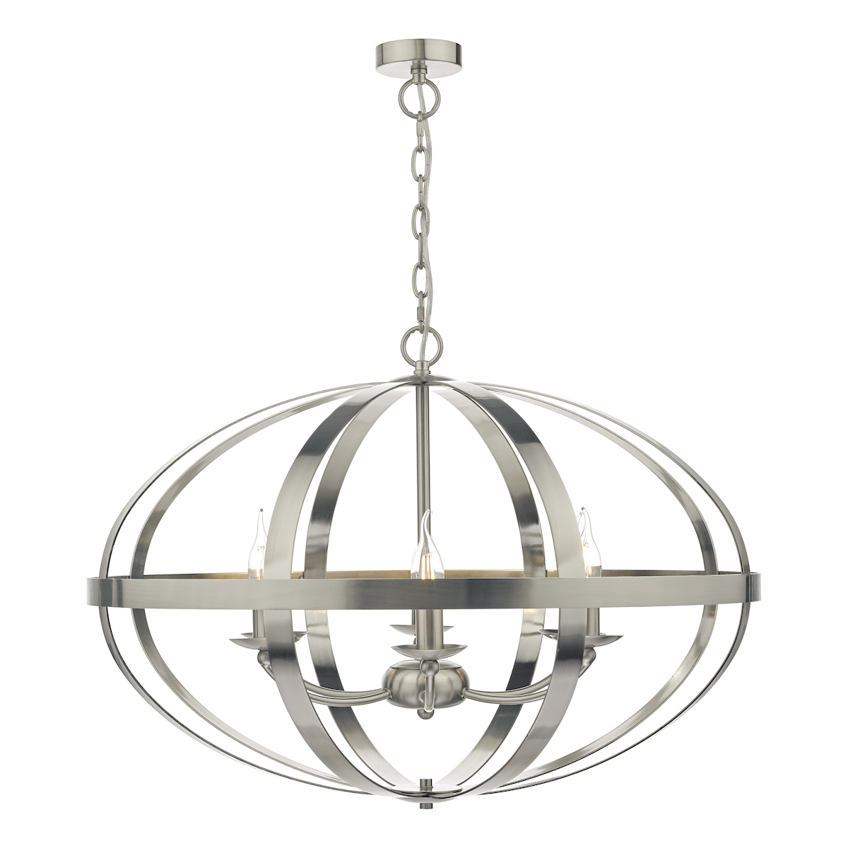 DMYS100646 Myson 6 Light Pendant Satin Chrome