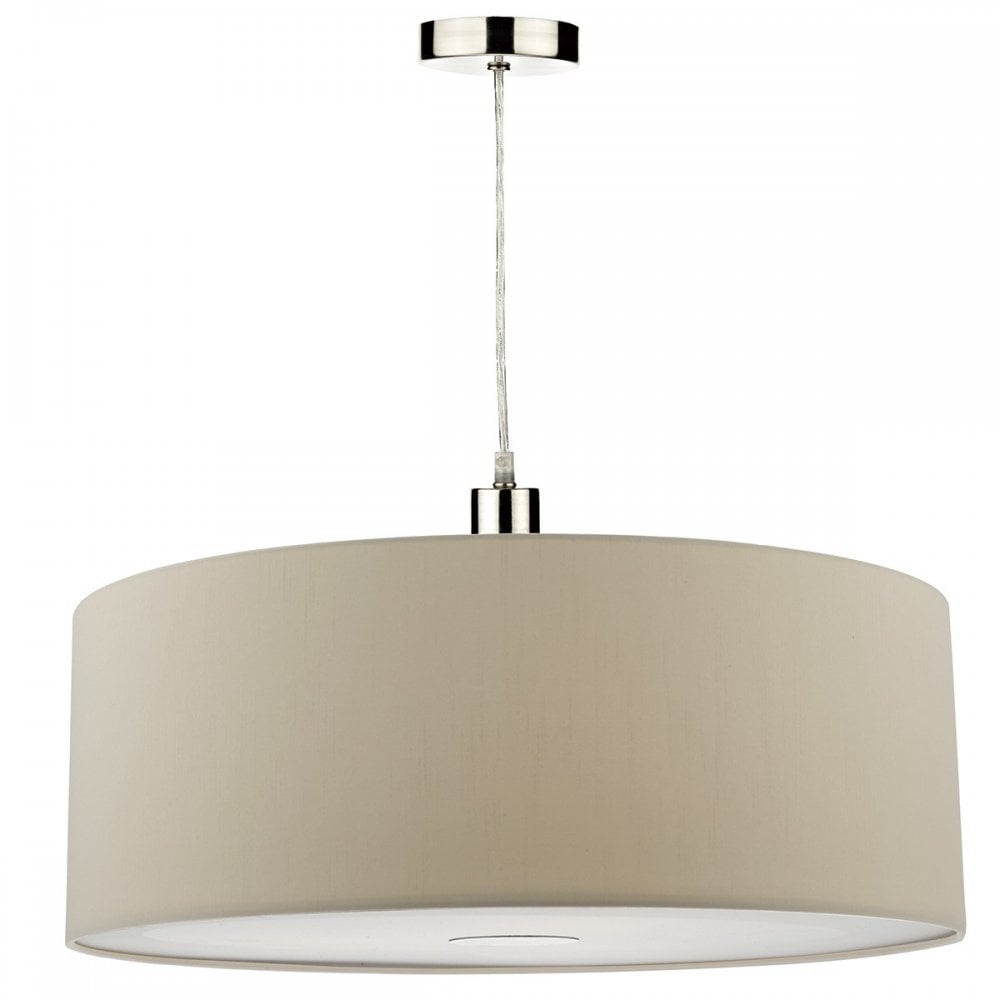 Easy Fit Ecru 60cm Drum Shade