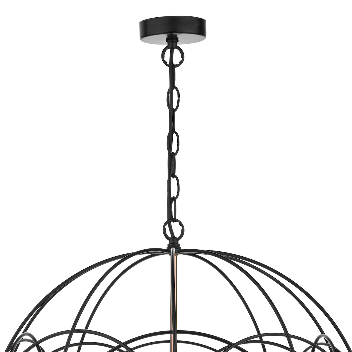 DOHP100522 Sophie 5 Light Chandelier Black and Copper - Image 5