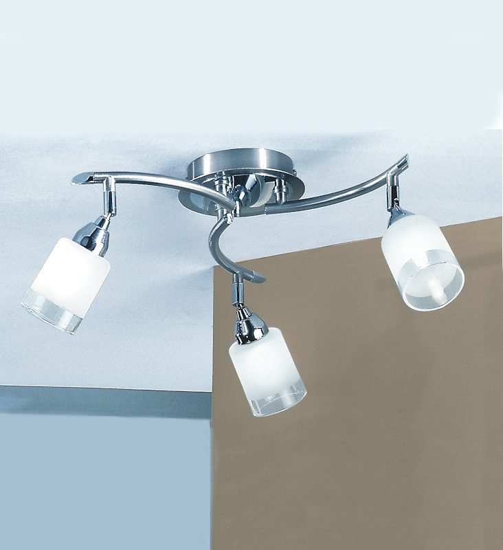 4740023 Company 3 light Satin Nickel Ceiling Light