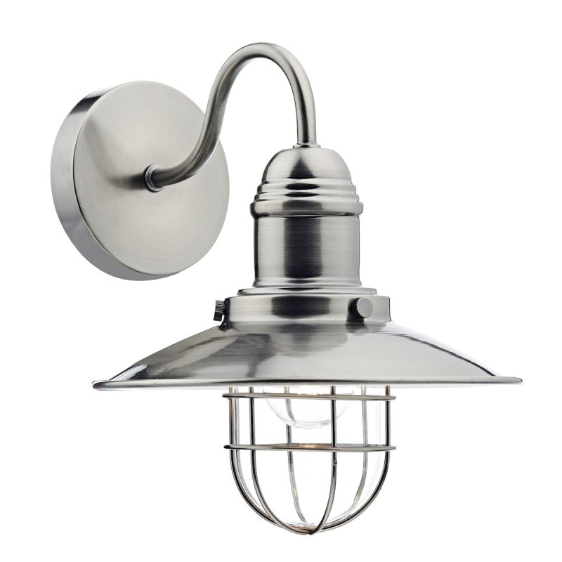 Dar TER0761 Terrace Wall Light Antique Chrome